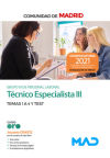 Técnico Especialista III Grupo III (estabilización). Temas 1 a 4 y Test. Comunidad Autónoma de Madrid