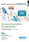 Técnico/a Especialista en Laboratorio. Temario general volumen 2. Servicio Vasco de Salud (Osakidetza)