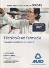 Técnico/a En Farmacia Del Servicio Gallego De Salud . Temario Específico Volumen 1