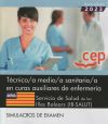 Técnico/a medio/a sanitario/a en curas auxiliares de enfermería. Servicio de Salud de las Illes Balears (IB-SALUT). Simulacros de examen. Oposiciones