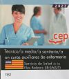 Técnico/a medio/a sanitario/a en curas auxiliares de enfermería. Servicio de Salud de las Illes Balears (IB-SALUT). Test. Oposiciones