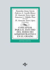Portada de Conceptos para el estudio del Derecho administrativo I en el grado (Ebook)