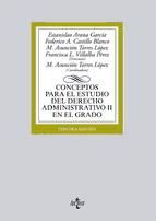 Portada de Conceptos para el estudio del Derecho administrativo II en el grado (Ebook)