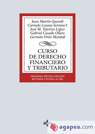 Curso de Derecho Financiero y Tributario Curso de Derecho Financiero y Tributario
