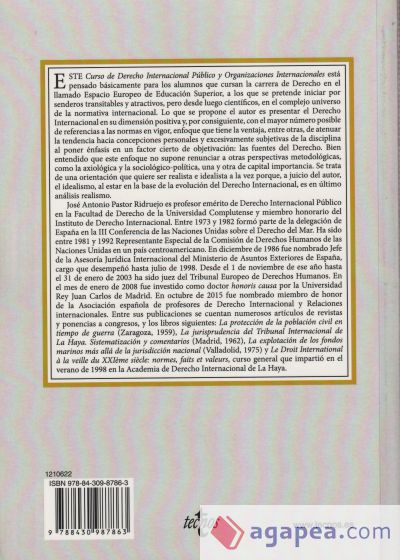 Curso de Derecho Internacional Público y de Organizaciones Internacionales