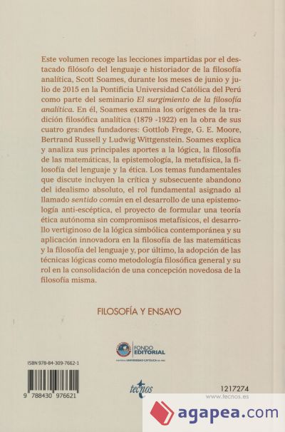 El surgimiento de la filosofía analítica: Frege, Moore, Russell y Wittgenstein