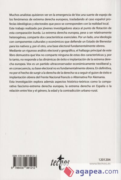 El toro por los cuernos: VOX la extrema derecha europea y el voto obrero