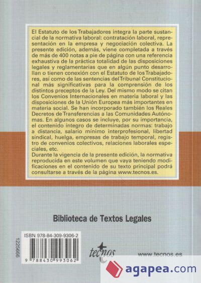 Estatuto de los Trabajadores Estatuto de los Trabajadores