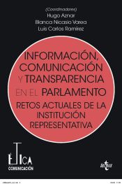 Portada de Información, comunicación y transparencia en el parlamento