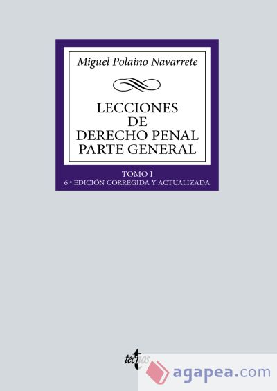 Lecciones de Derecho penal Parte general