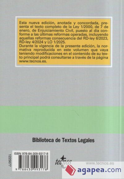 Ley de Enjuiciamiento Civil Ley de Enjuiciamiento Civil