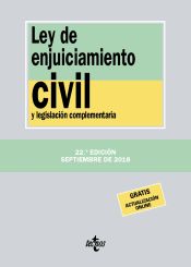 Portada de Ley de Enjuiciamiento Civil y legislación complementaria