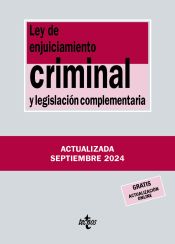 Portada de Ley de Enjuiciamiento Criminal y legislación complementaria