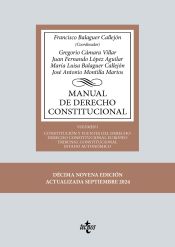 Portada de Manual de Derecho Constitucional