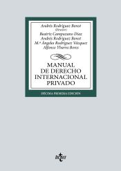 Portada de Manual de Derecho Internacional privado