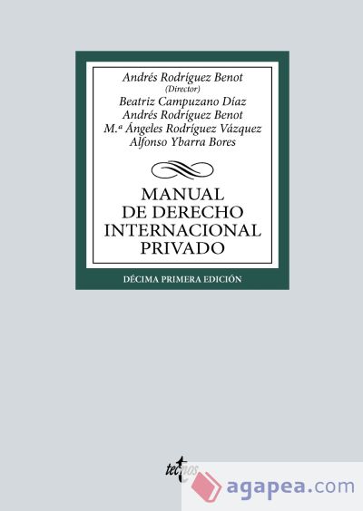 Manual de Derecho Internacional privado