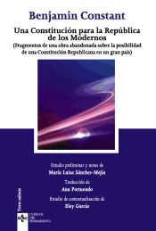 Portada de Una Constitución para la República de los Modernos (Ebook)