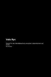 Portada de Velis Ryn