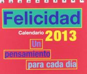 Portada de Calendario 2013. De la felicidad
