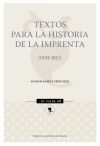 Textos para la historia de la imprenta
