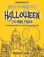 Portada de Adult Coloring Book Halloween Coloring Pages