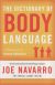 Portada de Dictionary of Body Language, de Joe Navarro