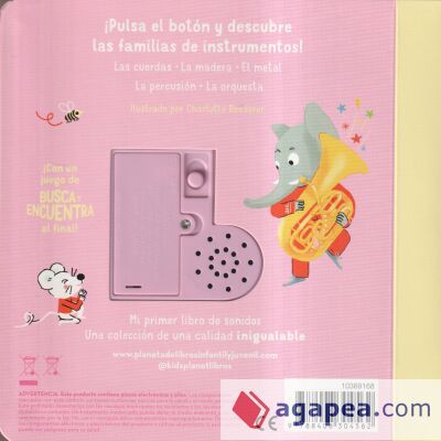 La m&uacute;sica de la orquesta. Mi primer libro de sonidos