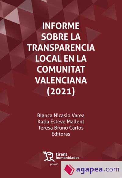 Informe sobre la transparencia local en la Comunitat Valenciana (2021)
