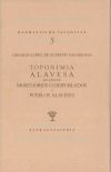 Toponimia alavesa, seguido de Mortuorios o despoblados y Pueblos alaveses