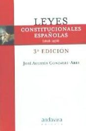 Portada de Leyes constitucionales españolas.1808-1978