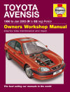 Toyota Avensis Petrol (98 - Jan 03) Haynes Repair Manual