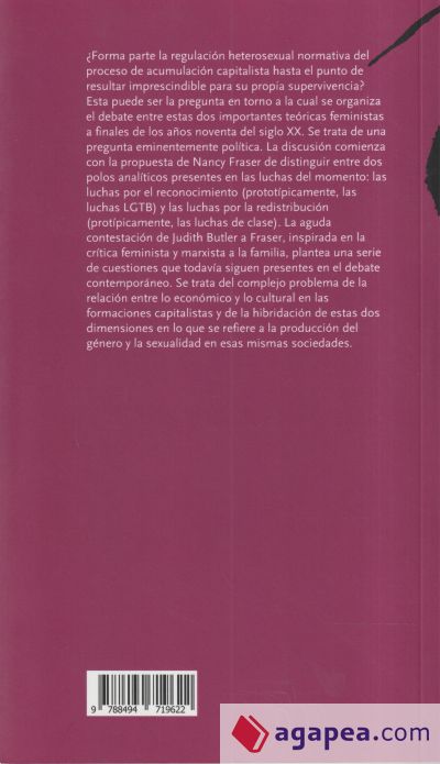 ¿REDISTRIBUCIÓN O RECONOCIMIENTO?: UN DEBATE POLÍTICO-FILOSÓFICO