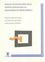 Portada de Manual de buenas prácticas institucionales de las defensorías iberoamericanas