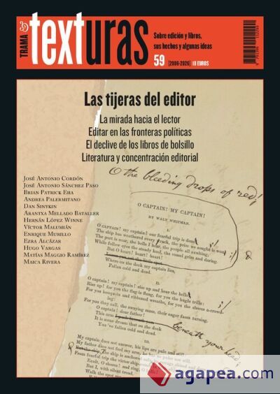 Texturas 59: Las tijeras del editor Texturas 59: Las tijeras del editor