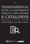 Transparència, accés a la informació pública i bon govern a Catalunya