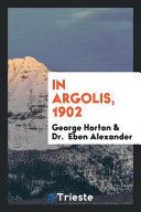 Portada de In Argolis, 1902