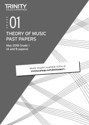 Portada de Trinity College London Theory of Music Past Papers (May 2018) Grade 1