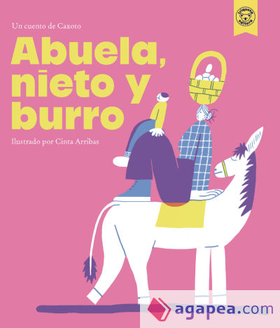 Abuela, nieto y burro