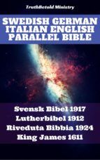 Portada de Swedish German Italian English Parallel Bible (Ebook)