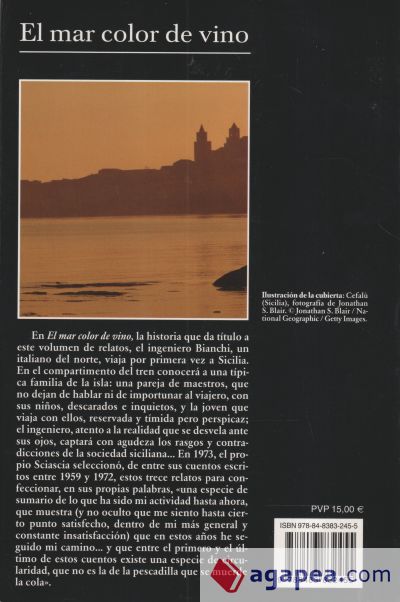 El mar color de vino