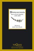 Portada de 20 años de poesía