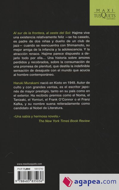 Al sur de la frontera, al oeste del Sol