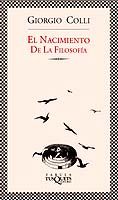 Portada de El nacimiento de la filosof&iacute;a
