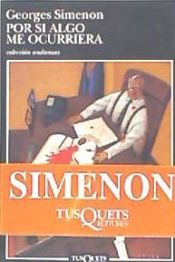 Portada de Por si algo me ocurriera