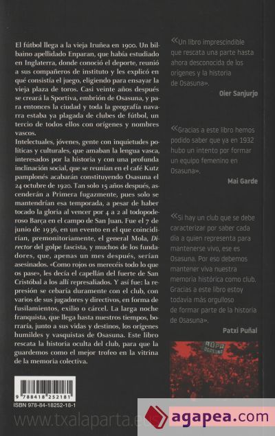 Rojos: F&uacute;tbol, pol&iacute;tica y represi&oacute;n en Osasuna