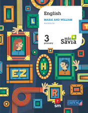 Portada de English. Marai and William. 3 Primary. Más Savia. Andalucía