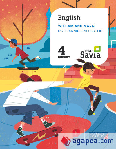 English. William and Marai. 4 Primary. My learning notebook. Más Savia