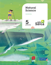 Portada de Natural science. 5 Primary. Más Savia.Andalucía