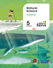 Portada de Natural science. 5 Primary. Más Savia. Workbook