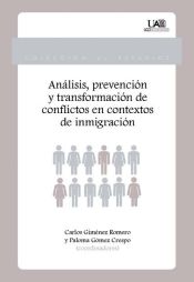 Portada de Análisis, prevención y transformación de conflictos en contextos de inmigración